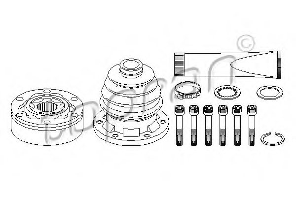 TOPRAN 110 022 Joint Kit, drive shaft